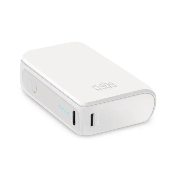 Универсална външна батерия SBS POWER BANK 10 000mAh, 2x USB-C,1xUSB A,10W, Бял 1