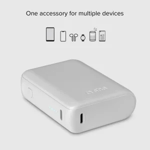 Универсална външна батерия SBS POWER BANK 10 000mAh, 2x USB-C,1xUSB A,10W, Бял 5