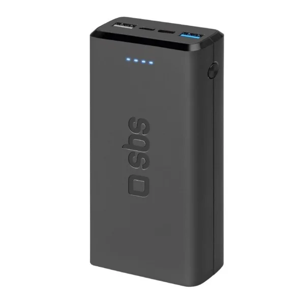 Универсална външна батерия SBS POWER BANK, 20 000mAh, 2xUSB-A, Черен 1