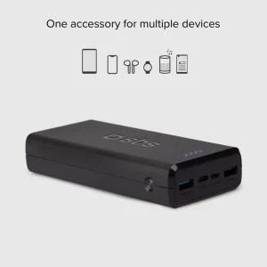 Универсална външна батерия SBS POWER BANK, 20 000mAh, 2xUSB-A, Черен 3