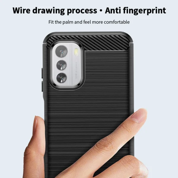 Silicone Case MOFI JK Carbon for Nokia G60 5G, Black 4