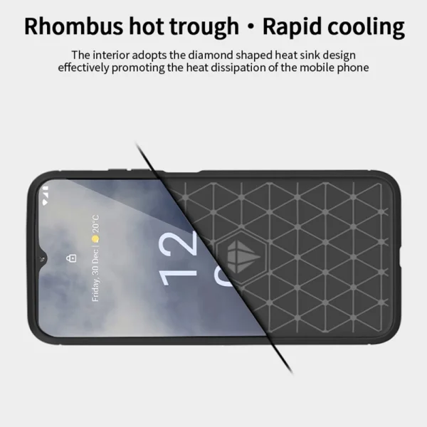 Silicone Case MOFI JK Carbon for Nokia G60 5G, Black 3