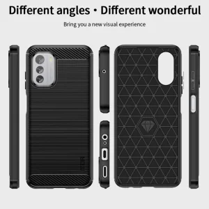 Silicone Case MOFI JK Carbon for Nokia G60 5G, Black 5