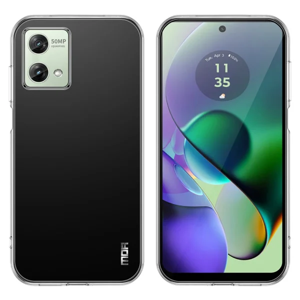 MOFI Silicone Case for Motorola Moto G84 5G, Transparent 2