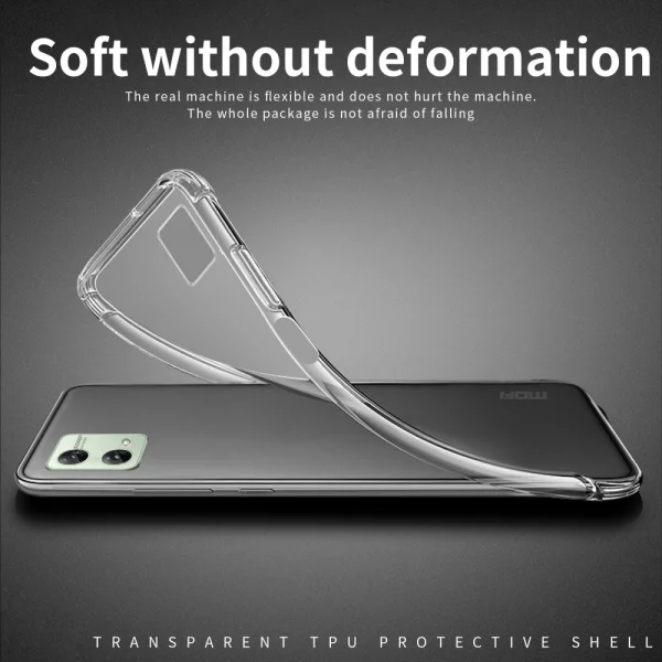 MOFI Silicone Case for Motorola Moto G84 5G, Transparent 3