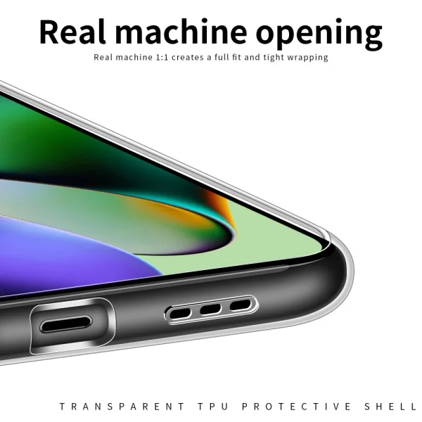 MOFI Silicone Case for Motorola Moto G84 5G, Transparent 5
