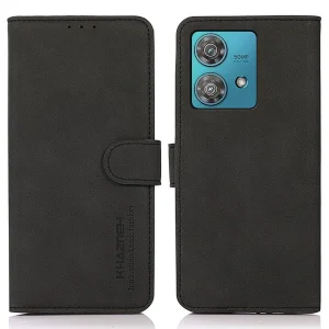 Калъф Тефтер KHAZNEH за Motorora Moto G84 5G, Черен