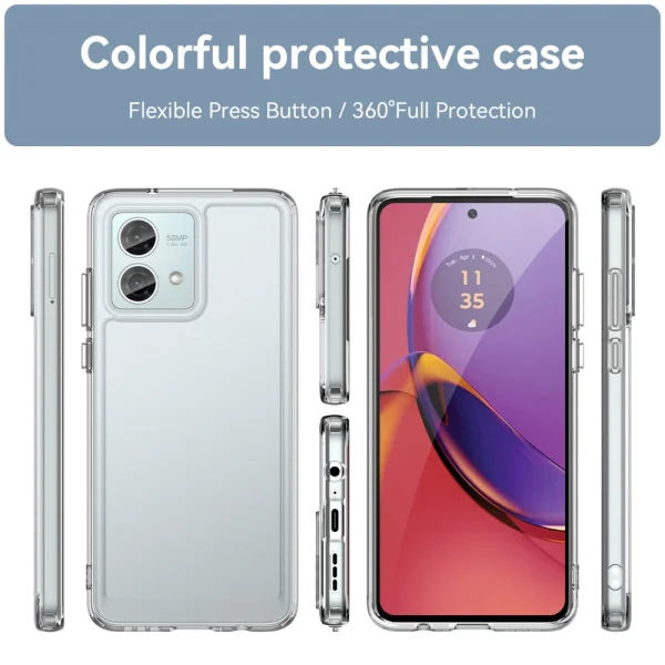 Удароустойчив калъф Acrylic за Motorora Moto G84 5G, Прозрачен 6