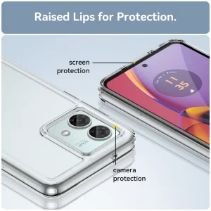 Удароустойчив калъф Acrylic за Motorora Moto G84 5G, Прозрачен 5