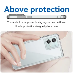 Удароустойчив калъф Acrylic за Motorora Moto G84 5G, Прозрачен 4