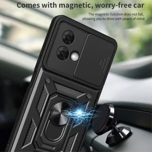 Удароустойчив калъф Slide Camera за Motorola Moto G84 5G, Черен 4