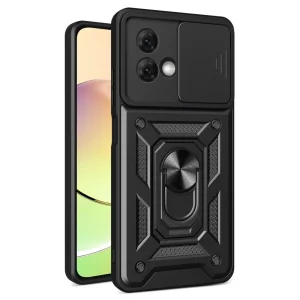 Удароустойчив калъф Slide Camera за Motorola Moto G84 5G, Черен