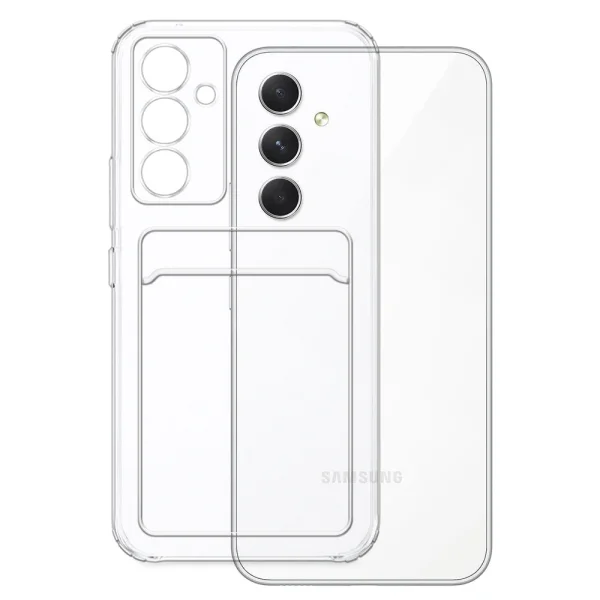 Silicone case Card Slot for Samsung Galaxy A14, Transparent 2