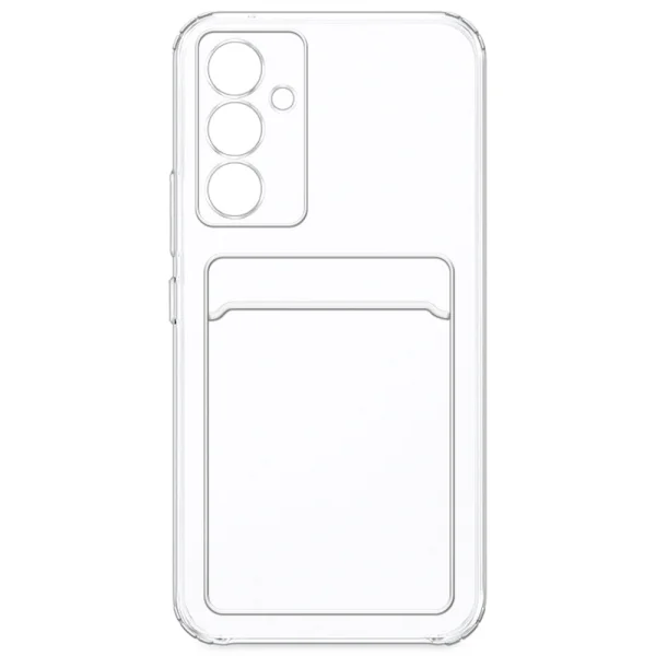 Silicone case Card Slot for Samsung Galaxy A14, Transparent 3
