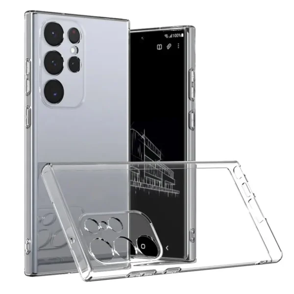 Silicone Case for Samsung Galaxy S24 Ultra, 2 mm, Transparent 1