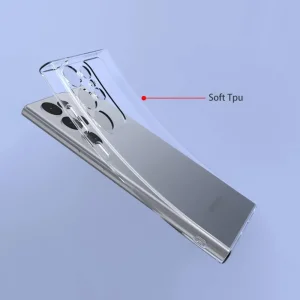 Silicone Case for Samsung Galaxy S24 Ultra, 2 mm, Transparent 3