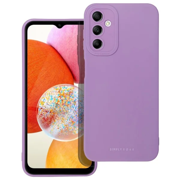 Силиконов калъф Roar Luna за Samsung Galaxy A14 5G, Лилав 3