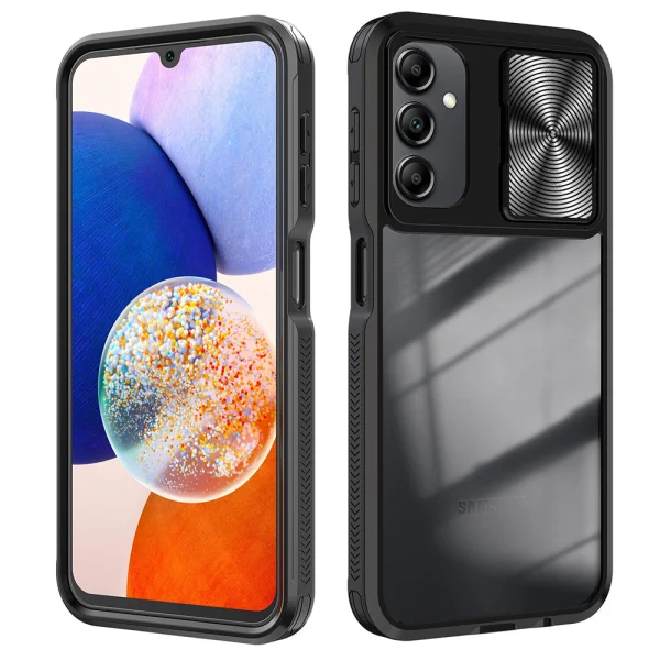 Удароустойчив калъф Slider за Samsung Galaxy A14 5G, Черен 3