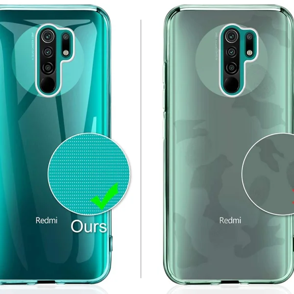 Silicone case for Xiaomi Redmi 9, 0.5mm, Transparent 4