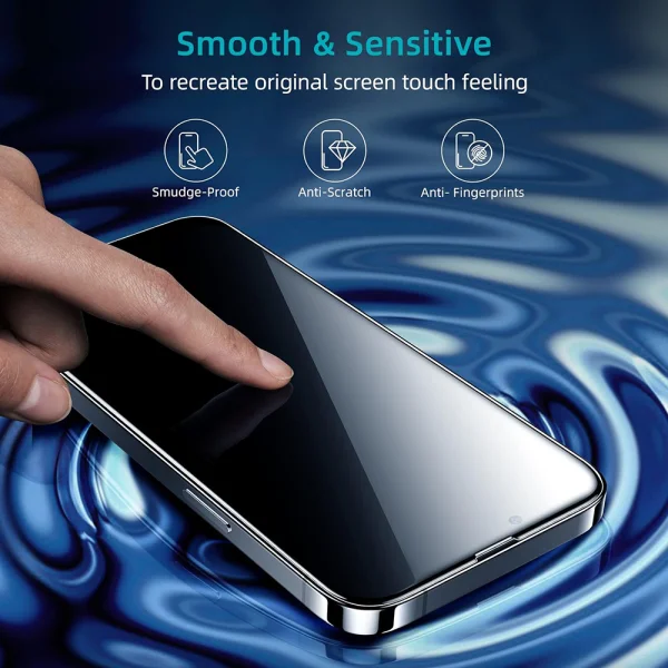 Glass protector Smart Glass Full Glue for iPhone 14 Plus, Black 3