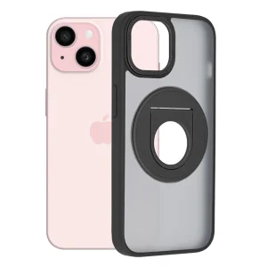 Удароустойчив калъф Techsuit MagSF Ghost Holder за iPhone 15 Plus, Черен