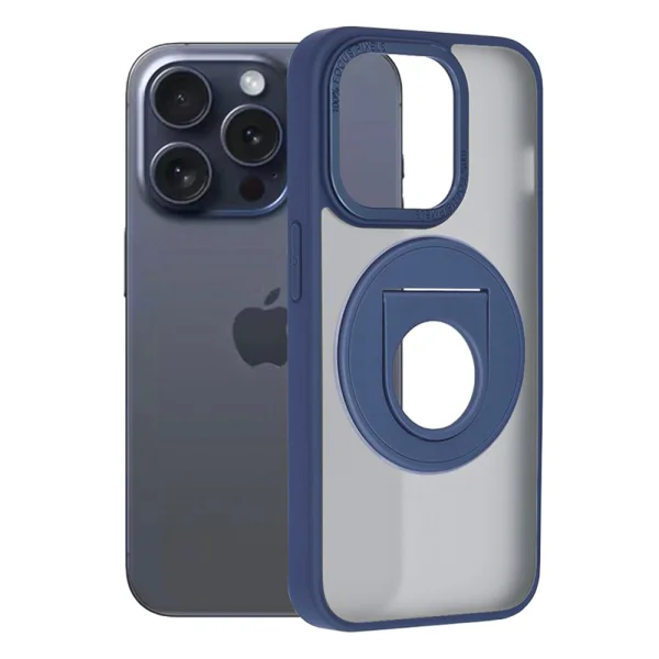 Shockproof case Techsuit MagSF Ghost Holder for iPhone 15 Pro Max, Blue 2