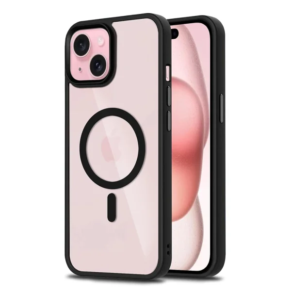Удароустойчив калъф Techsuit MagSF Pro за iPhone 15 Plus, Черен 1