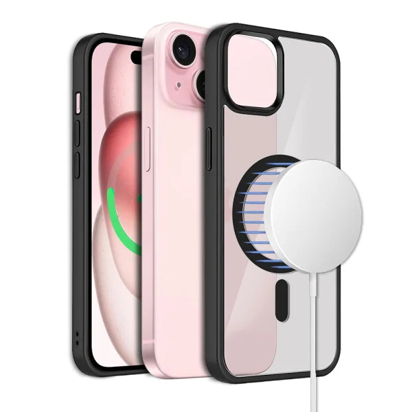 Удароустойчив калъф Techsuit MagSF Pro за iPhone 15 Plus, Черен 3