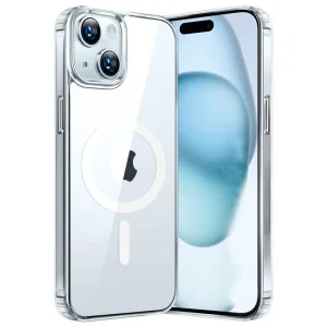 Удароустойчив калъф Techsuit MagSF Pro за iPhone 15 Plus, Прозрачен