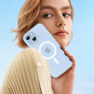 Shockproof case Techsuit MagSF Pro for iPhone 15 Plus, Transparent 4
