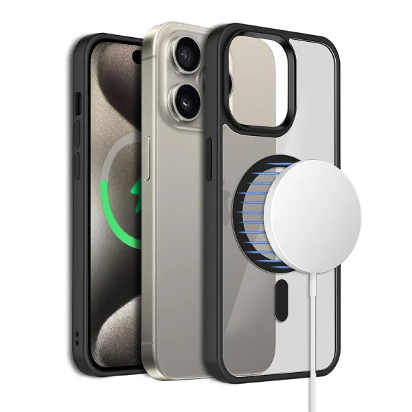 Shockproof case Techsuit MagSF Pro for iPhone 15 Pro Max, Black 3
