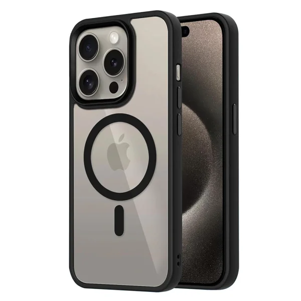 Shockproof case Techsuit MagSF Pro for iPhone 15 Pro Max, Black 1