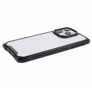 Shockproof case Acrylic for iPhone 15 Pro Max, Transparent-black 4