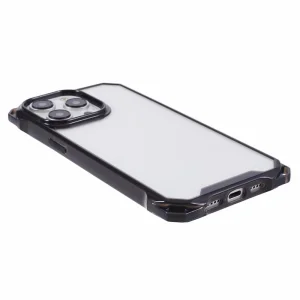 Shockproof case Acrylic for iPhone 15 Pro Max, Transparent-black 5