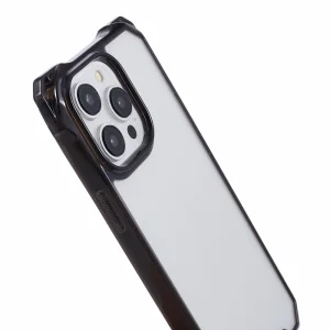 Shockproof case Acrylic for iPhone 15 Pro Max, Transparent-black 6