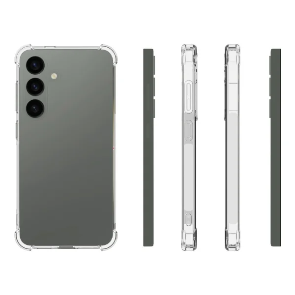 Silicone case Anti-drop for Samsung Galaxy S24, Transparent 4