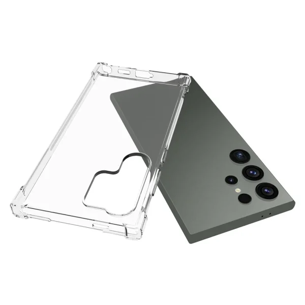 Silicone Case Anti-drop for Samsung Galaxy S24 Ultra, Transparent 2