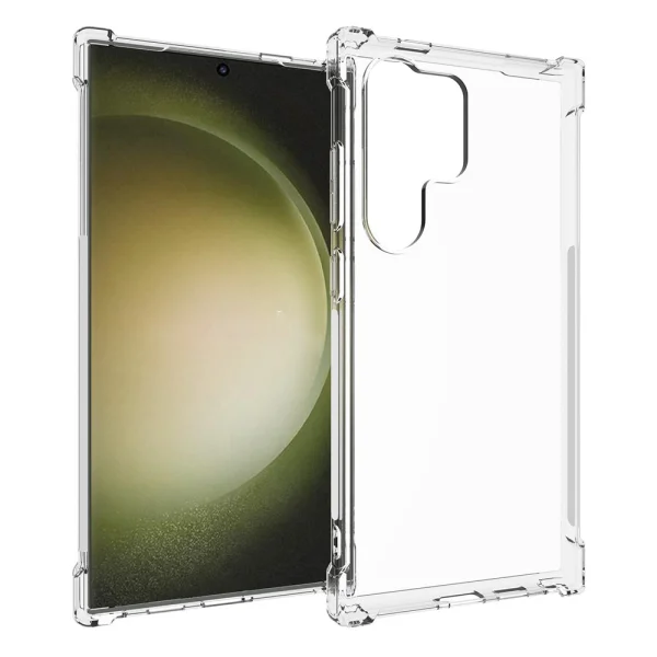 Silicone Case Anti-drop for Samsung Galaxy S24 Ultra, Transparent 1