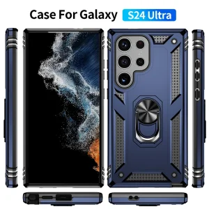 Shockproof case Hybrid Cover for Samsung Galaxy S24 Ultra, Blue 6