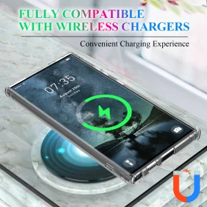 Shockproof MagSF case for Samsung Galaxy S24 Ultra, Transparent 5