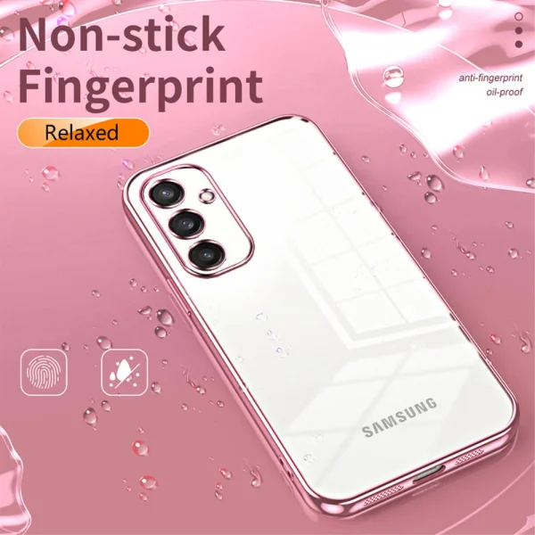Силиконов калъф Electroplating за Samsung Galaxy S24, Розов 2