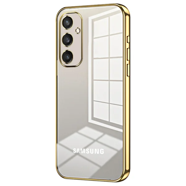 Electroplating silicone case for Samsung Galaxy S24, Gold 1