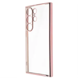 Силиконов калъф Electroplating за Samsung Galaxy S24 Ultra, Розов