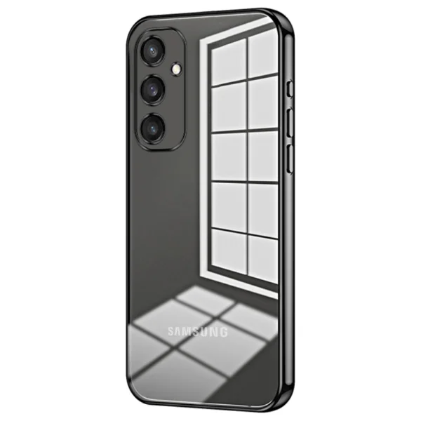Electroplating Silicone Case for Samsung Galaxy S24 Plus, Black 1