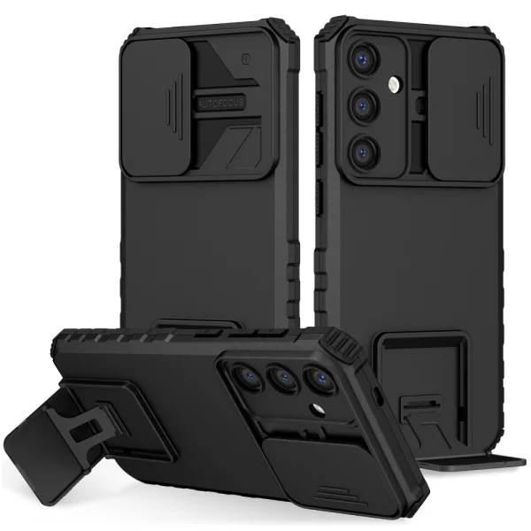 Anti-drop Slide Shockproof Case for Samsung Galaxy S24, Black 1