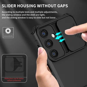 Anti-drop Slide Shockproof Case for Samsung Galaxy S24, Black 6