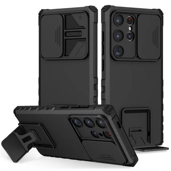 Shockproof case Anti-drop Slide for Samsung Galaxy S24 Ultra, Black 1