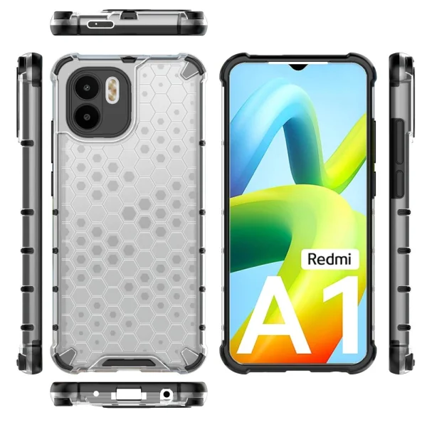 Удароустойчив калъф Shock Absorber за Xiaomi Redmi A1 / A2, Прозрачен 2