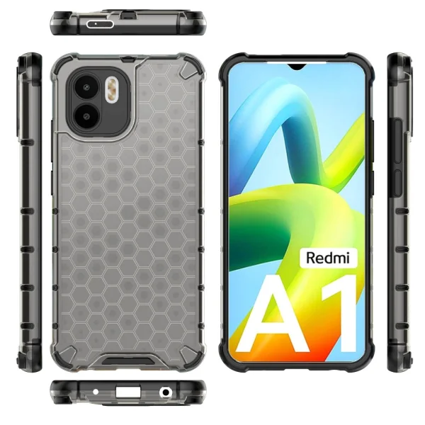 Удароустойчив калъф Shock Absorber за Xiaomi Redmi A1 / A2, Черен 2