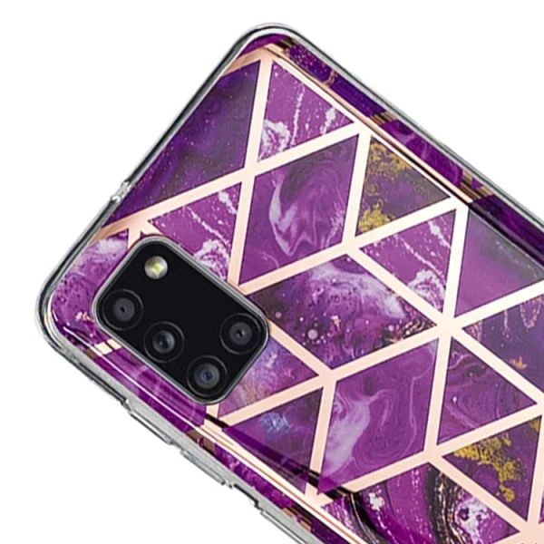 Силиконов Гръб Marble Skin за Samsung Galaxy A31, Розов 4